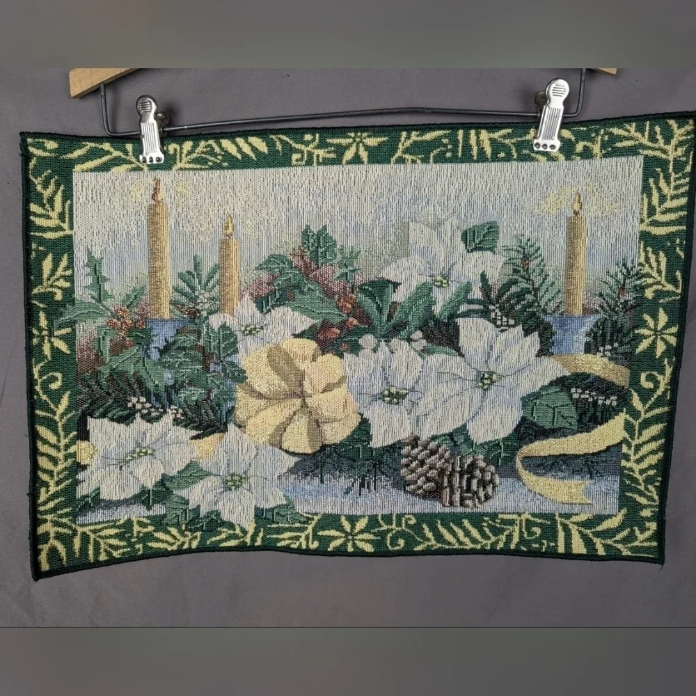 Christmas placemats set of 6 with sparkle - Picture 2 of 9